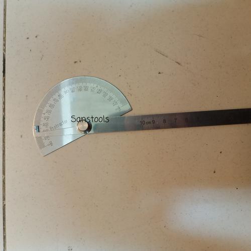 [EZR.3600628] protractor level / penggaris / garisan busur derajat 4" 100mm Murah