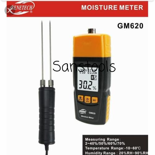 [EZR.3600649] Benetech GM620 Wood moisture meter test kadar air kayu GM-620 Original