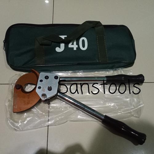 [EZR.3600772] Ratchet cable cutter J40 gunting tang potong kabel rachet J-40 Tajam
