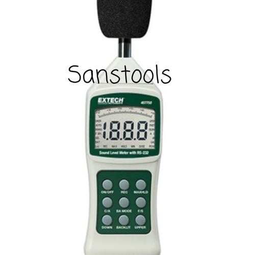 [EZR.3600781] Extech 407750 Sound level meter with Pc interface DB tester Original