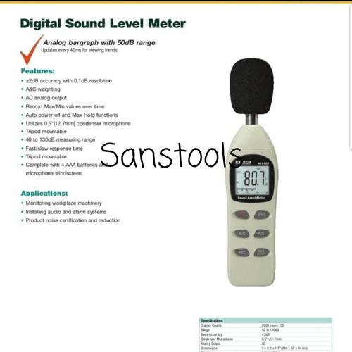 [EZR.3600787] Extech 407730 Digital sound level tester DB meter ukur suara Original
