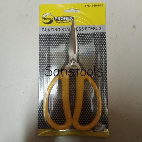 [EZR.3600816] Gunting stainless steel 8" Prohex tajam multifungsi kodok 1350-014