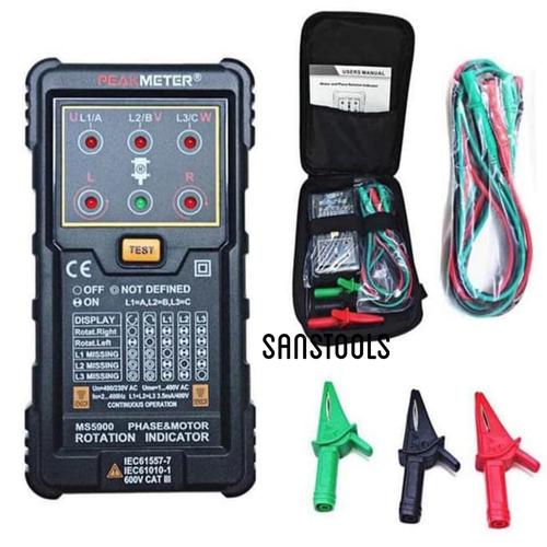 [EZR.3600887] Peakmeter MS5900 three phase sequence indicator checker MS-5900 murah