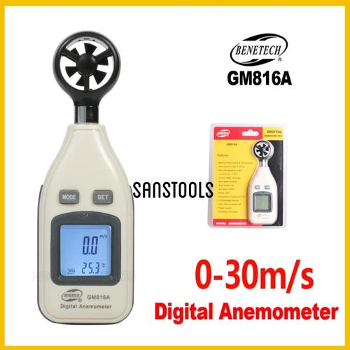 [EZR.3600956] Benetech GM816A digital anemometer alat ukur kecepatan angin GM-816A