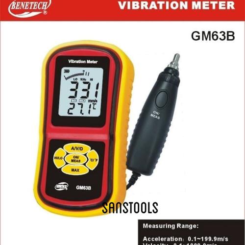 [EZR.3600989] Benetech GM63B digital vibration meter alat ukur getaran mesin GM-63B