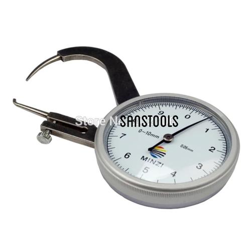 [EZR.3600999] jarum dial thickness gauge 0-10mmx45mm caliper kaliper gage 0-10mm tip