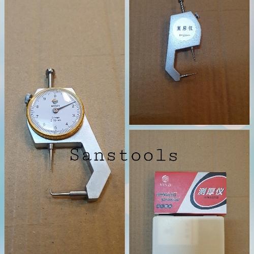 [EZR.3601000] jarum dial thickness gauge pipe gage alat ukur ketebalan curved tip