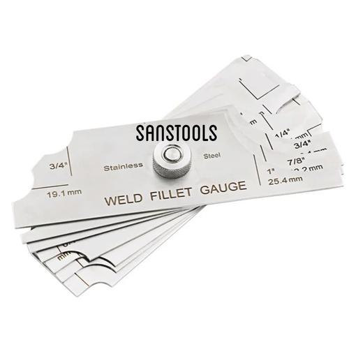 [EZR.3601015] Weld fillet gage 7pcs welding gauge murah alat ukur sisi las 7 blade