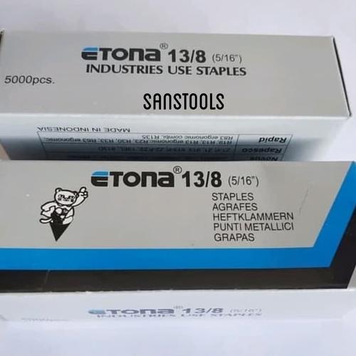 [EZR.3601101] isi staples 13/8 Etona refill biji mata gun tacker tembak manual R23