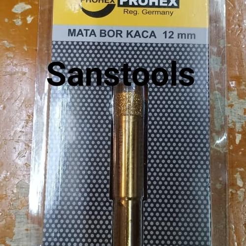 [EZR.3601160] Holesaw mata bor Kaca 12mm diamond hole saw core drill 12 mm Prohex