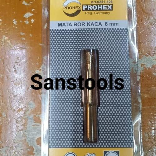 [EZR.3601161] Holesaw Mata bor kaca 6mm diamond core hole saw drill 6 mm Prohex