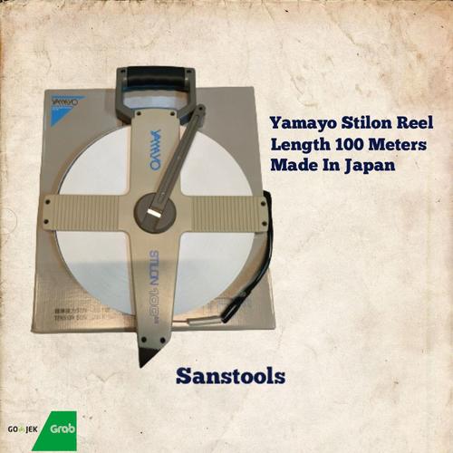 [EZR.3601186] Meteran gulung tancap Yamayo 100M stilon reel 100 m Meter Mtr Japan