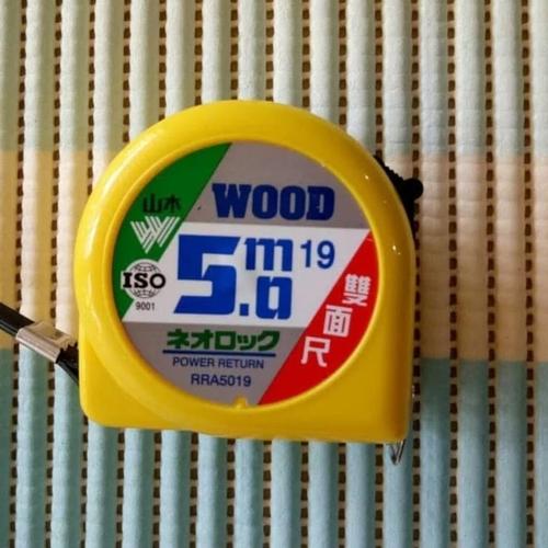 [EZR.3601198] Meteran tukang 5M wood taiwan measuring tape 5 M meter 5meter Original