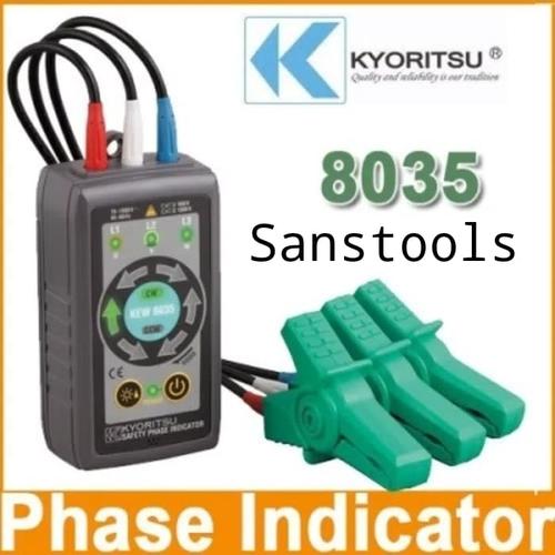 [EZR.3601214] Kyoritsu 8035 Safety Non-Contact phase indicator alat ukur arus 3 fasa