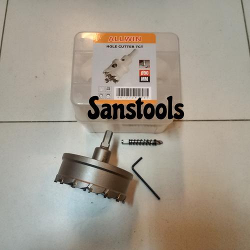[EZR.3601295] Hole saw Tct 90mm Allwin mata bor holesaw plong stainless steel 90 mm