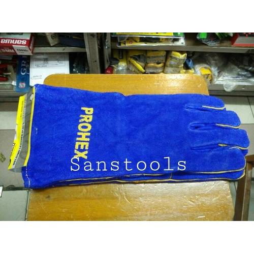 [EZR.3601420] welding glove 14" 400mm Prohex germany sarung tangan kulit las gloves