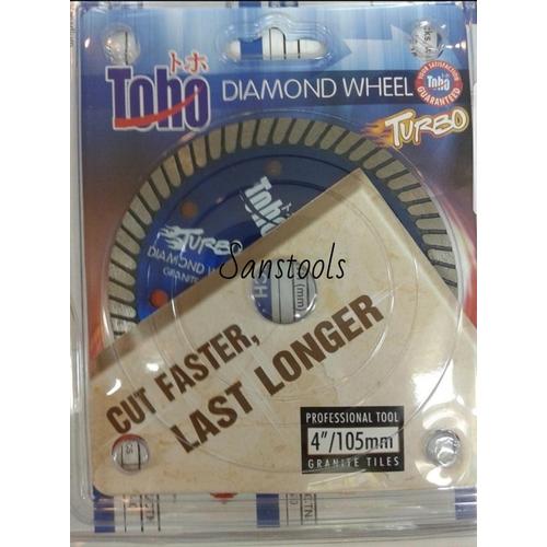 [EZR.3601439] Diamond cutting wheel 4" Toho Turbo mata potong granite keramik Japan