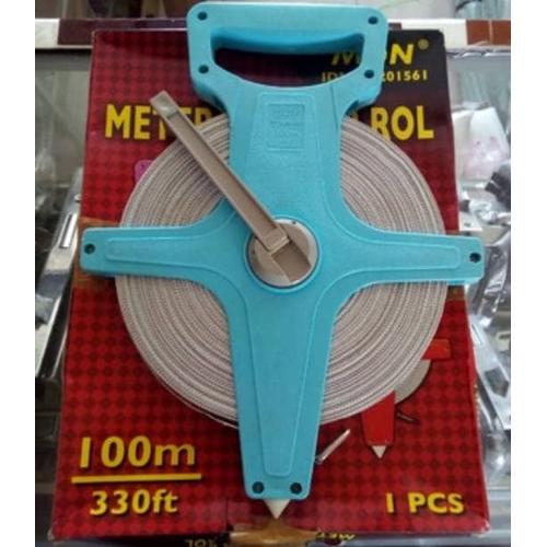 [EZR.3601458] meteran tancap tanah 100M MDN fiber gulung roll 100 m meter gulungan