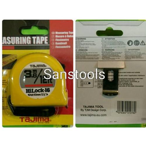 [EZR.3601558] meteran TAJIMA HiLock 3m 3 m meter measure tape 3,6m 3,6 JPN