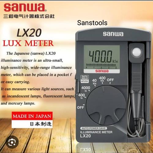 [EZR.3601560] SANWA LX2 digital pocket lux light meter LX-2 alat ukur cahaya JAPAN
