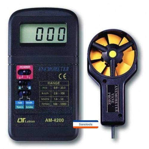 [EZR.3601577] LUTRON AM-4200 digital anemometer asli AM4200 taiwan original