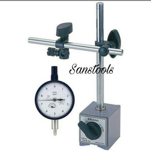[EZR.3601612] dial indicator + dudukan magnetic base stand mitutoyo 2046S 7010S-10