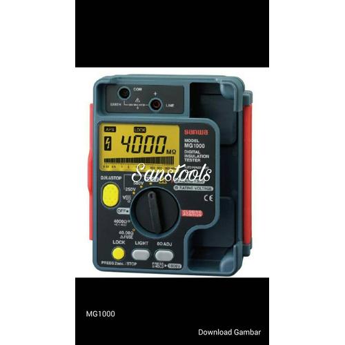[EZR.3601644] SANWA MG1000 DIGITAL INSULATION TESTER MEGGER 1kV MG-1000 ASLI