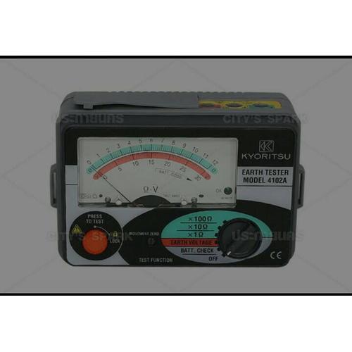[EZR.3601666] KYORITSU 4102A analog earth grounding tester GROUND ASLI MANUAL 4102 A