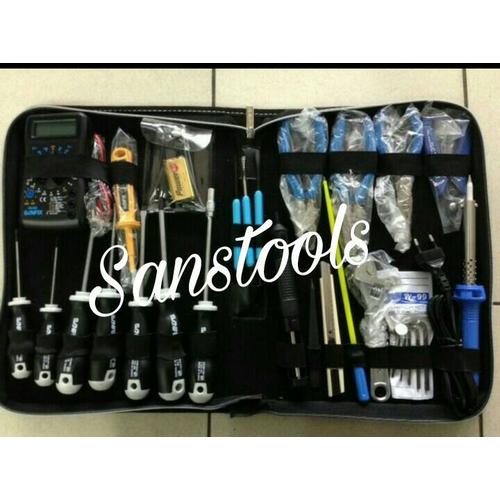 [EZR.3601679] SANFIX Q-28 electric toolkit tool kit set Q28 ASLI TAIWAN