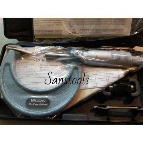 [EZR.3601709] mikrometer outside micrometer 25-50mm MITUTOYO 103-138 ukur ketebalan