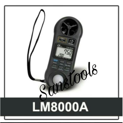 [EZR.3601788] lutron lm-8000 anemometer hummidity light meter thermometer asli