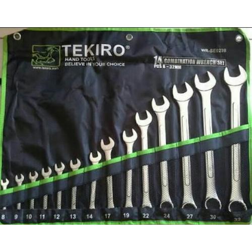 [EZR.3601793] kunci ring pas TEKIRO 8-32mm 14pcs JAPAN