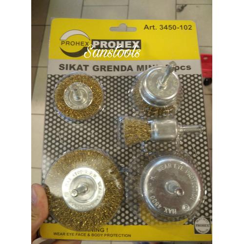 [EZR.3601813] sikat bor PROHEX / sikat bor set 5 pcs PROHEX GERMANY