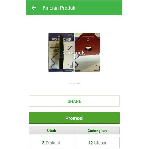 [EZR.3601865] siku magnet las / arrow magnetic holder 50LBS 25KG EFEKTIF UNTUK LAS