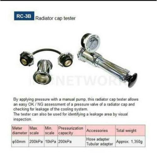 [EZR.3601870] NPA RC-3B RADIATOR CAP AND RADIATOR TESTER JAPAN ASLI