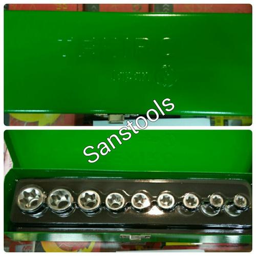 [EZR.3601969] kunci sock bintang / star socket set TEKIRO 9PCS E10-E24 JAPAN QUALITY