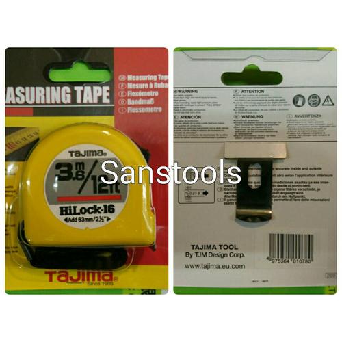 [EZR.3601984] measuring tape / meteran tajima 3,6 meter HiLock JAPAN