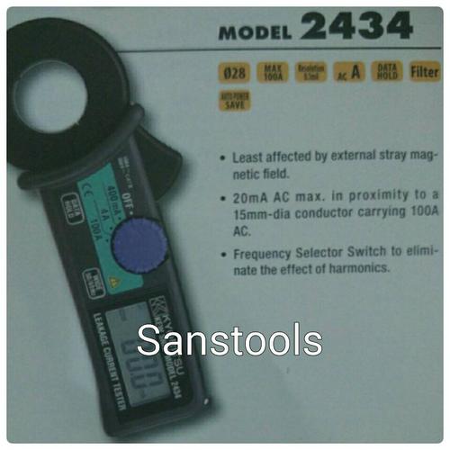 [EZR.3602064] LEAKAGE CLAMP METERS KYORITSU 2434