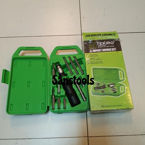 [EZR.3602071] obeng ketok putar / obeng ketok set TEKIRO 11PCS JAPAN