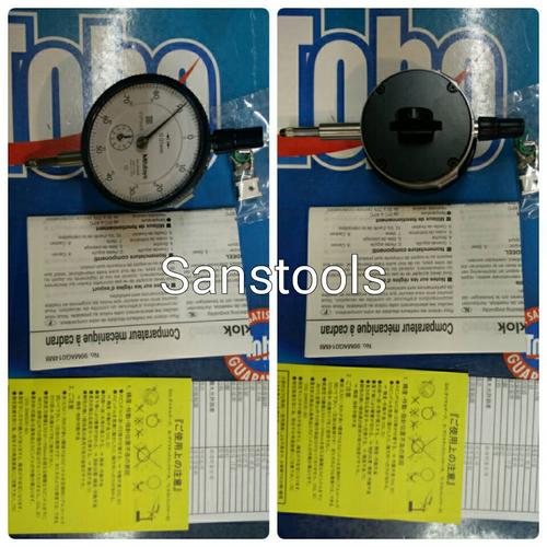[EZR.3602079] jarum ukur dial indicator MITUTOYO 0-10mm 2046s 0,01mm 4" asli japan