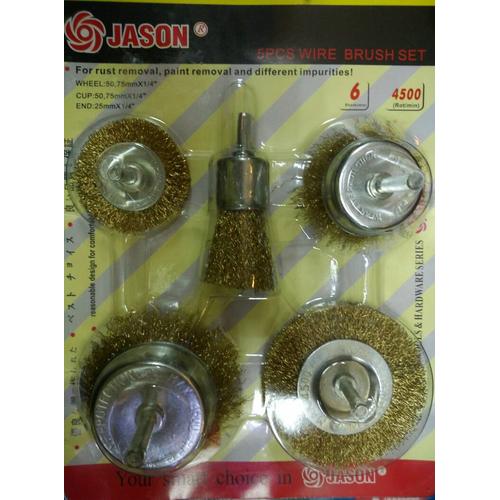 [EZR.3602221] sikat bor 5pcs jason / sikat bor set isi 5pcs
