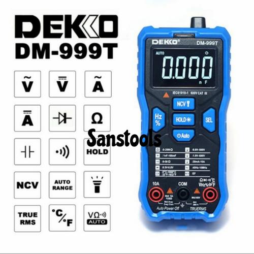 [EZR.3602384] Dekko DM-999T digital multimeter multitester true rms Deko DM999T ori