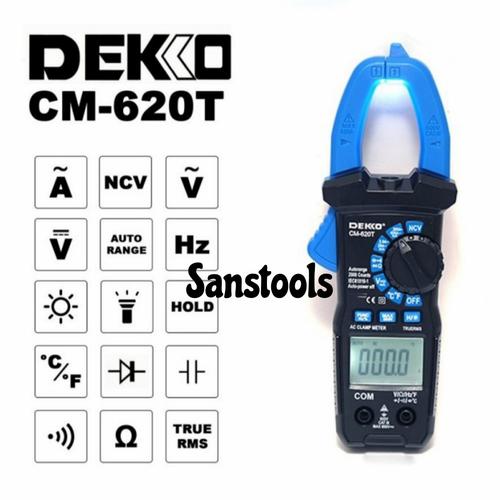 [EZR.3602385] Dekko CM-620T Digital AC clamp meter true RMS 600A deko CM660T ori