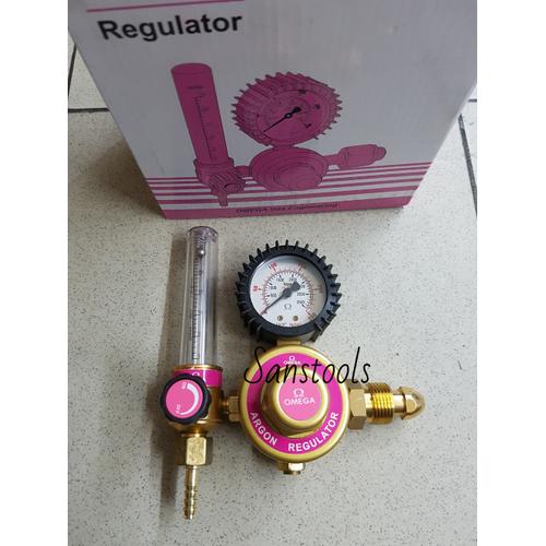 [EZR.3602412] Regulator gas las Argon Omega asli kepala pressure meter Japan