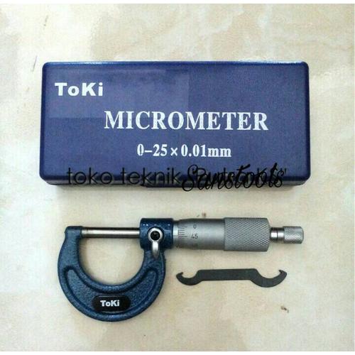 [EZR.3602420] mikrometer outside micrometer 0-25 0,01mm TOKI ASli UKUR ketebalan