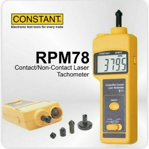 [EZR.3602423] CONSTANT RPM78 digital tachometer contact non-contact laser GARANSI