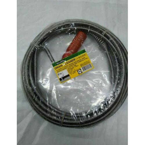 [EZR.3602424] drained pipe cleaner / selang spiral kawat pembersih saluran mampet 5m
