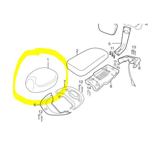 [EZM.1150075] Jok Dudukan Sepeda Listrik Viar Akasha3 / Saddle E-Bike Akasha3