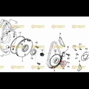 [EZM.1150275] Oil Seal Sil Magnet 18,9x30x5 Roda Tiga Viar Karya Bit 100 cc Matic