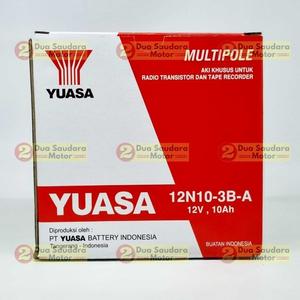 [EZM.1150310] Aki Accu Yuasa 12N10-3B Basah Motor Roda Tiga Viar Karya